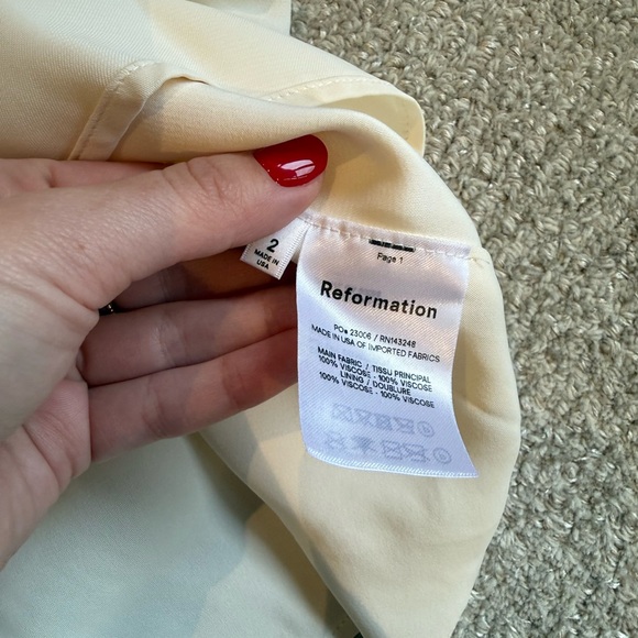 Reformation Laurelei Dress in Ivory - Picture 3 of 6